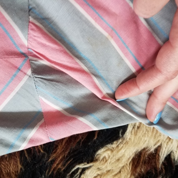 1940s 40s Betty Barklay Chevron Dress S/M - Picture 9 of 10